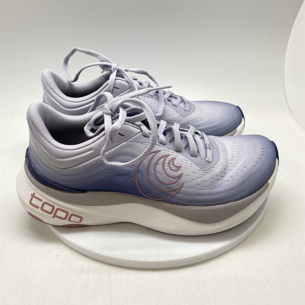 Topo Athletic Aura Womens 8 Purple Lilac Running Walk Gym Sneakers Shoes